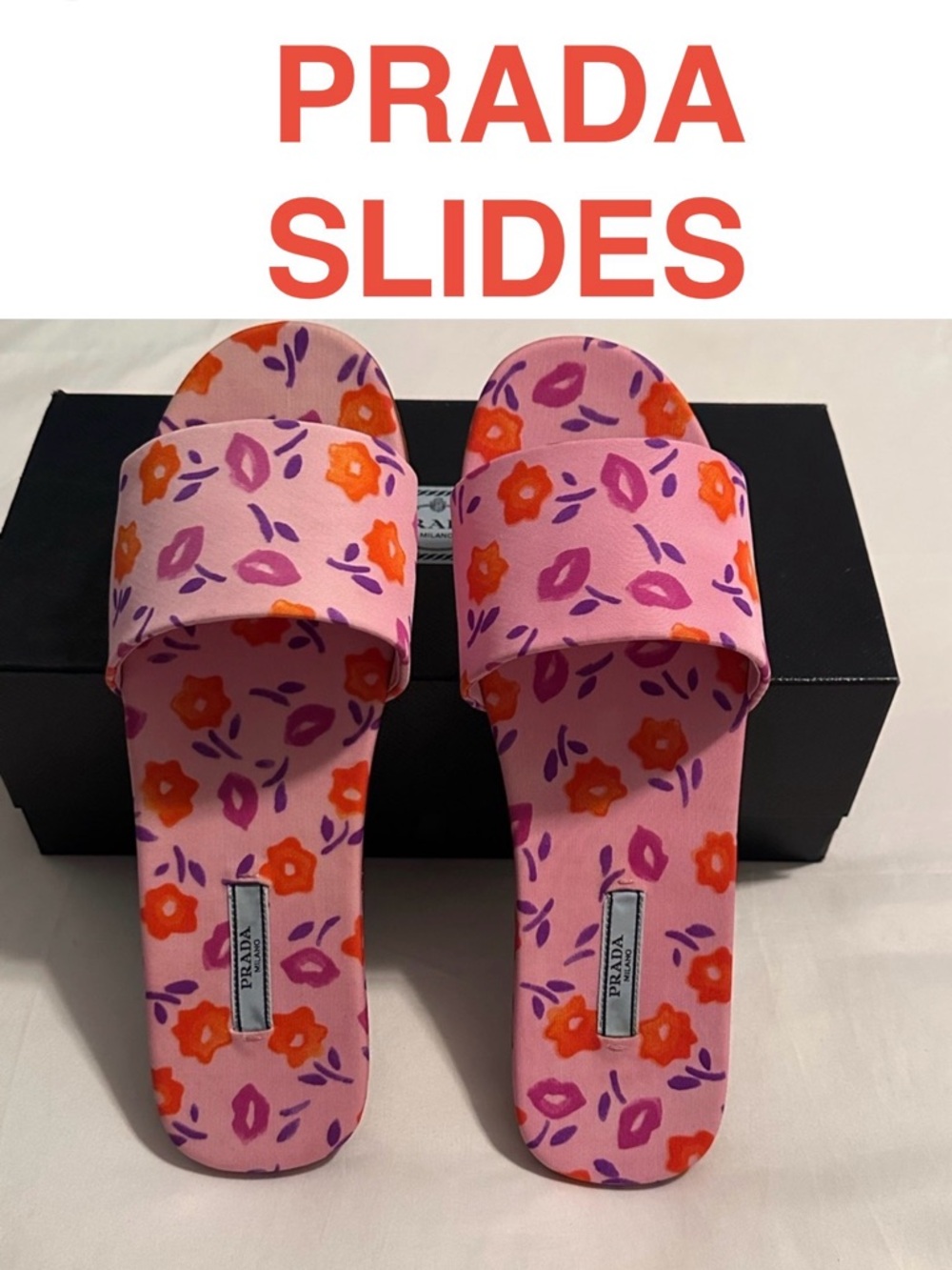 🛍️🛍️ HOST PICK 🎁 💯 Authentic PRADA Pink and Purple Women's slides/Sandals